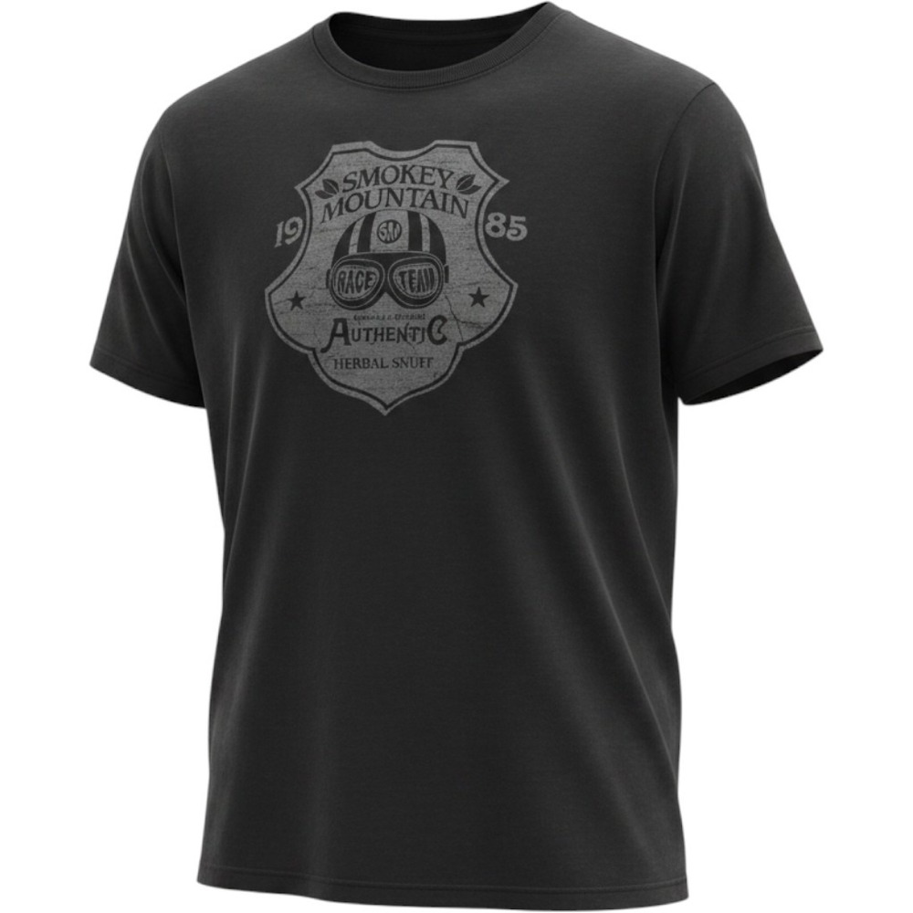 Levelwear Mens T Shirt XL Black Smokey Mountain Race Team Graphic Short Sleeve